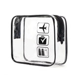 2/4/6Pcs PVC Clear Travel Makeup Storage Bag