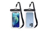 2Pcs Waterproof Phone Pouch Cases Secure Lock with Lanyards