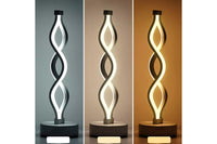 Bedside Lamp 3-Way Dimmable Spiral LED Table Lamp