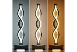 Bedside Lamp 3-Way Dimmable Spiral LED Table Lamp