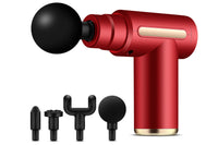 6-Speed Adjustable Body Massager with 4Pcs Replacement Massage Heads