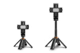 Compact Retractable Rotation Phone Selfie Stick Tripod with Bluetooth Remote and 2 Fill Lights