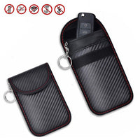 2Pcs Car Key Signal Blocking Pouches RFID Blocker Bags