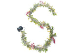 Christmas Mistletoe Rattan String Light Artificial Mistletoe Leaves Berries String