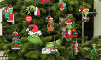 24PCS Grinch Inspired Christmas Tree Ornaments