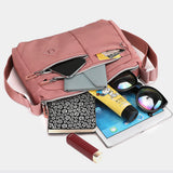 Multi-Pocket Splash-Proof Nylon Crossbody Shoulder Bag