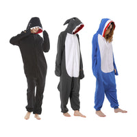 Unisex Shark Onesie Pajamas for Adults Animal Costume Jumpsuit