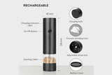 2Pcs USB Rechargeable Electric Salt and Pepper Grinder
