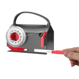 2-Pack Wrapping Paper Cutter and Tape Dispenser Dual-Use for Holiday Gift Wrap