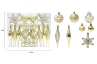 40-Piece Christmas Tree Ball Ornaments Set