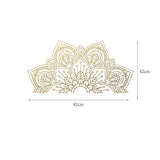 Half Mandala Flower Wall Sticker Art Decal for Living Room