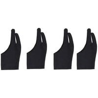2/4Pcs Sketch Drawing Two Finger Glove