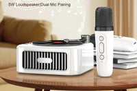 Portable Wireless Speaker with Two Microphones Stereo Scene
