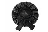 Polyester Satin Hair Bonnet with Tie Band for Sleeping