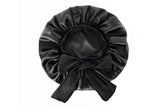Polyester Satin Hair Bonnet with Tie Band for Sleeping