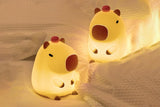 Capybara Night Light USB Rechargeable Touch Control Silicone Lamp