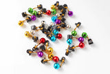 12Pcs Beard Baubles Ornaments Mini Gingle Bells Mustache