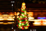 Christmas Decor LED Curtain Light Xmas Window Silhouette Light Decoration