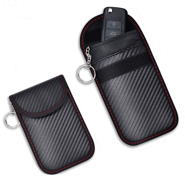 2Pcs Car Key Signal Blocking Pouches RFID Blocker Bags