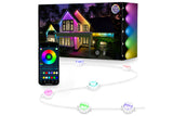 Bluetooth RGB Smart Eave Lights Outdoor Christmas LED String Lights