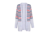 Women Christmas Printed Cardigan