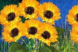 2Pcs Solar Sunflower Lights for Outdoor Garden Patio Lawn