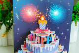 3D Pop Up Happy Birthday Cards with Music and Light