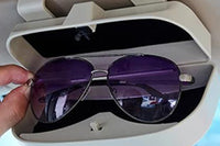 Car Sunglasses Holder Case Box Glasses Clip Auto Visor Card Ticket Organizer