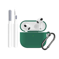 Silicone Protective Case for Apple AirPods Series with Cleaning Pen and Keychain