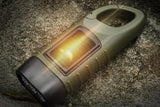 Hand Crank Solar Powered Rechargeable LED Flashlight