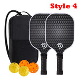 Fiberglass Surface Pickleball Rackets Set with Balls and Carry Bag