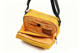 Travel Crossbody Bag with Luggage Sleeve Multi Layer Card Slots Sling Bag Passport Purse