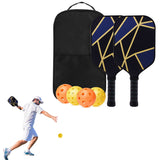 Fiberglass Surface Pickleball Rackets Set with Balls and Carry Bag