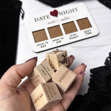 Date Night Dice After Dark Edition Wooden Dice Game for Couples