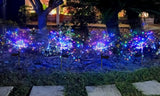 Set of 2Pcs DIY Solar Powered LED Garden Decorative Lights