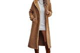 Women Fleece Long Hooded Jacket