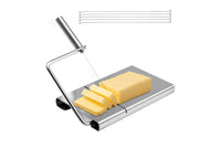 Cheese Slicer Stainless Steel Cheese Cutter with 5 Replacement-wires