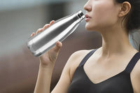 Stainless Steel Single Layer Water Bottle Sports Drink Cup