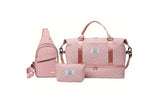 3Pcs Travel Duffle Bag Set with Shoe Compartment