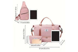 3Pcs Travel Duffle Bag Set with Shoe Compartment