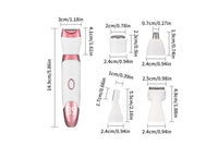 5-in-1 Rechargeable Electric Shaver with LED Display