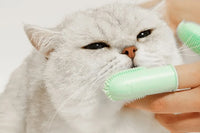 3Pcs Double-finger Dog Toothbrush Silicone Cat Finger Tooth Brushing Kit