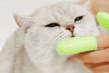 3Pcs Double-finger Dog Toothbrush Silicone Cat Finger Tooth Brushing Kit