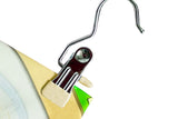 5 PCS Stainless Steel Metal Hanging Hook Clips for Closet