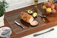 Anti-Slip Transparent Acrylic Cutting Board for Kitchen Counter