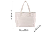 Large Capacity Puffy Tote Bag With Compartments Tote Bag For Women