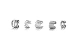5 Set Unisex Hollow Conch Clip-On Earrings Non-Piercing Ear Clips