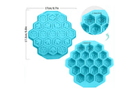 3-Piece 19 Cell Silicone Bee Honeycomb Cake Chocolate Ice Mould