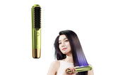 Rechargeable 2-in-1 Cordless Hair Straightener Brush and Curler