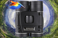 300x25 Folding Binoculars with Phone Holder